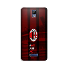 AC Milan Mobile Back Case for Gionee P7  (Design - 155)