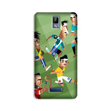 Football Mobile Back Case for Gionee P7  (Design - 166)