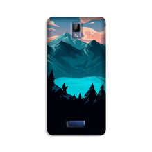 Mountains Mobile Back Case for Gionee P7 (Design - 186)