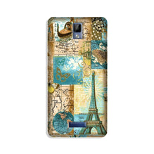 Travel Eiffel Tower Mobile Back Case for Gionee P7 (Design - 206)