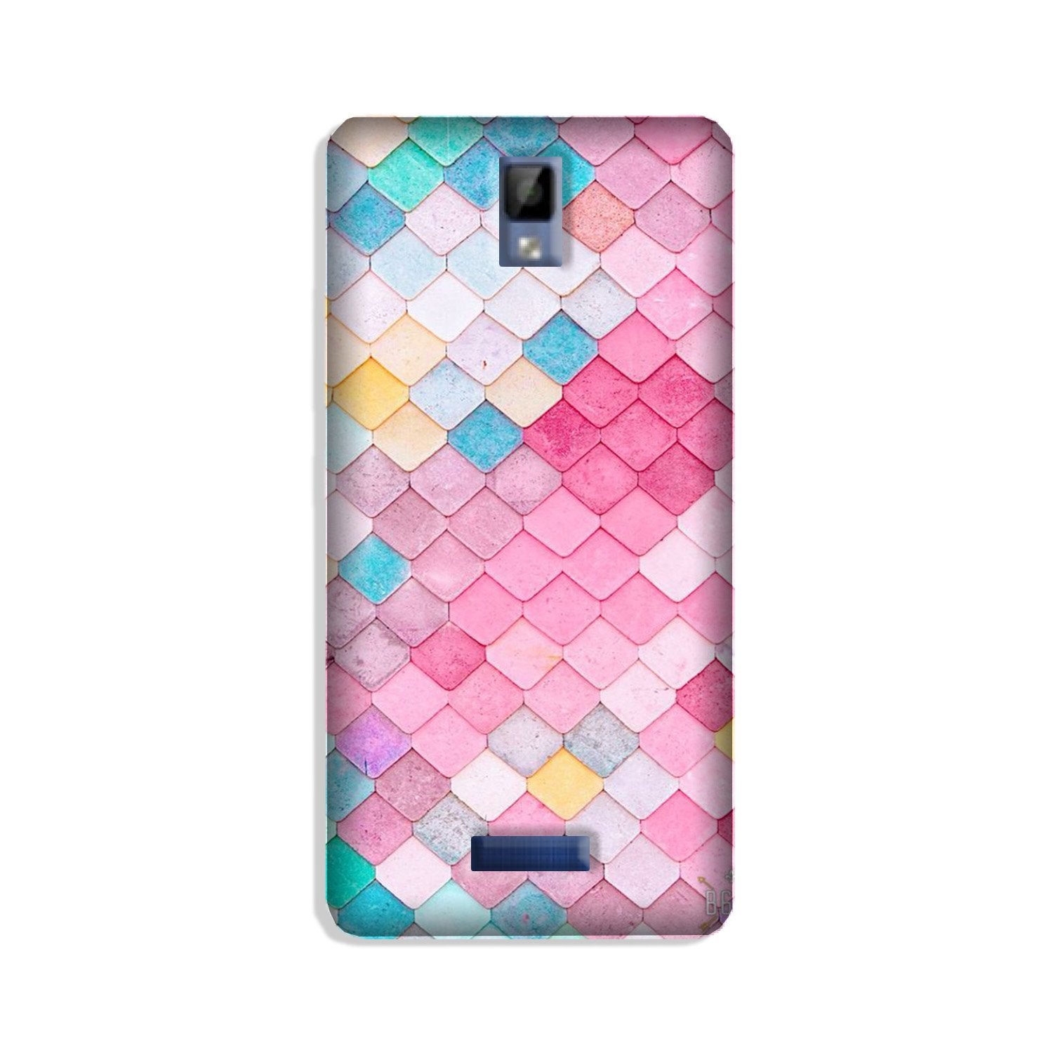Pink Pattern Case for Gionee P7 (Design No. 215)
