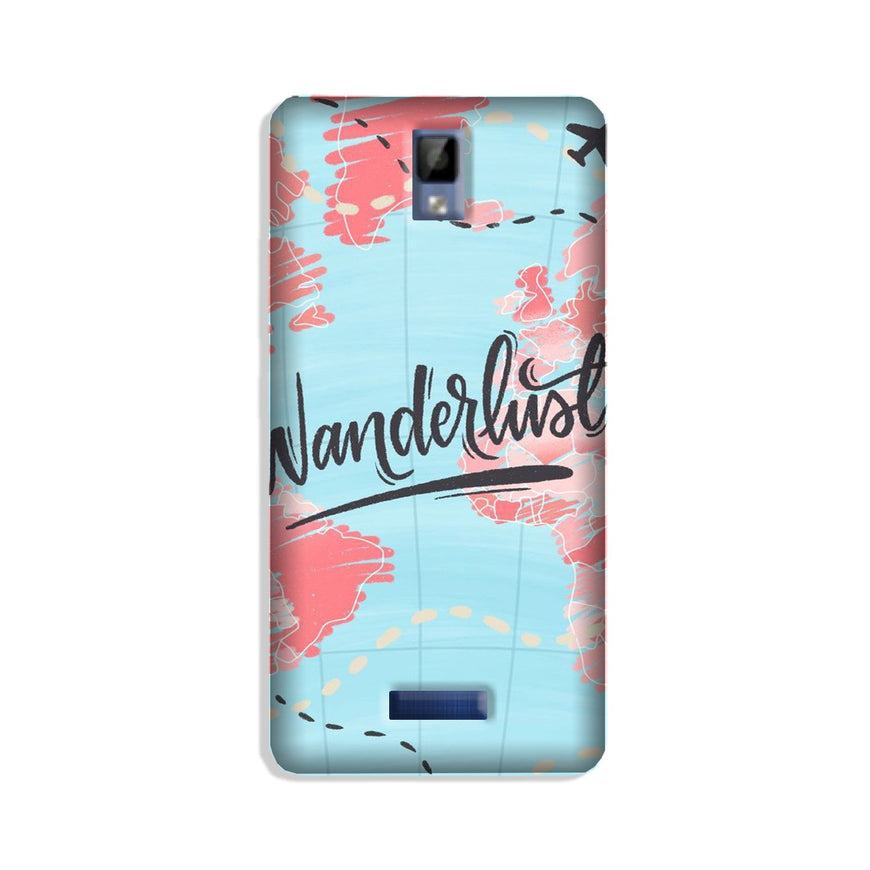 Wonderlust Travel Case for Gionee P7 (Design No. 223)