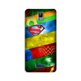 Superheros Logo Case for Gionee P7 (Design No. 251)