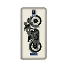 MotorCycle Mobile Back Case for Gionee P7 (Design - 259)