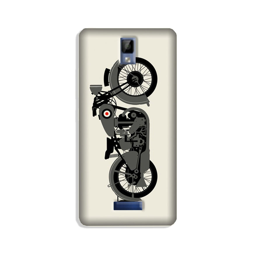 MotorCycle Case for Gionee P7 (Design No. 259)