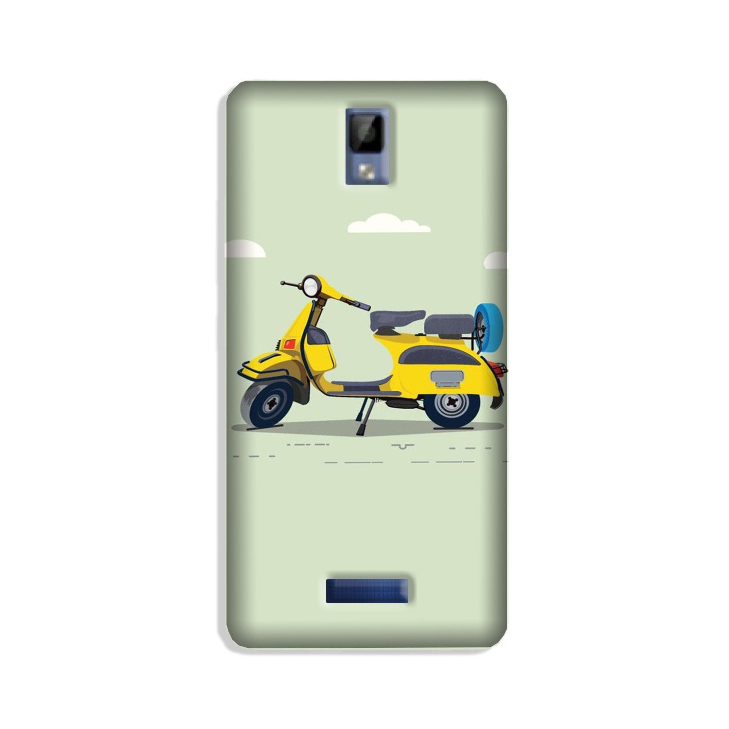 Vintage Scooter Case for Gionee P7 (Design No. 260)