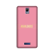 Girl Boss Pink Mobile Back Case for Gionee P7 (Design - 263)