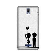 Cute Kid Couple Mobile Back Case for Gionee P7 (Design - 283)