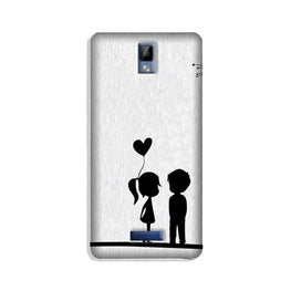 Cute Kid Couple Case for Gionee P7 (Design No. 283)