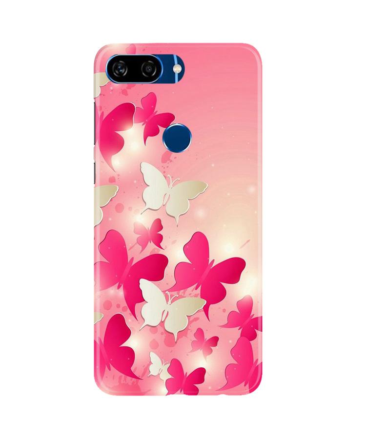 White Pick Butterflies Case for Gionee S11 Lite