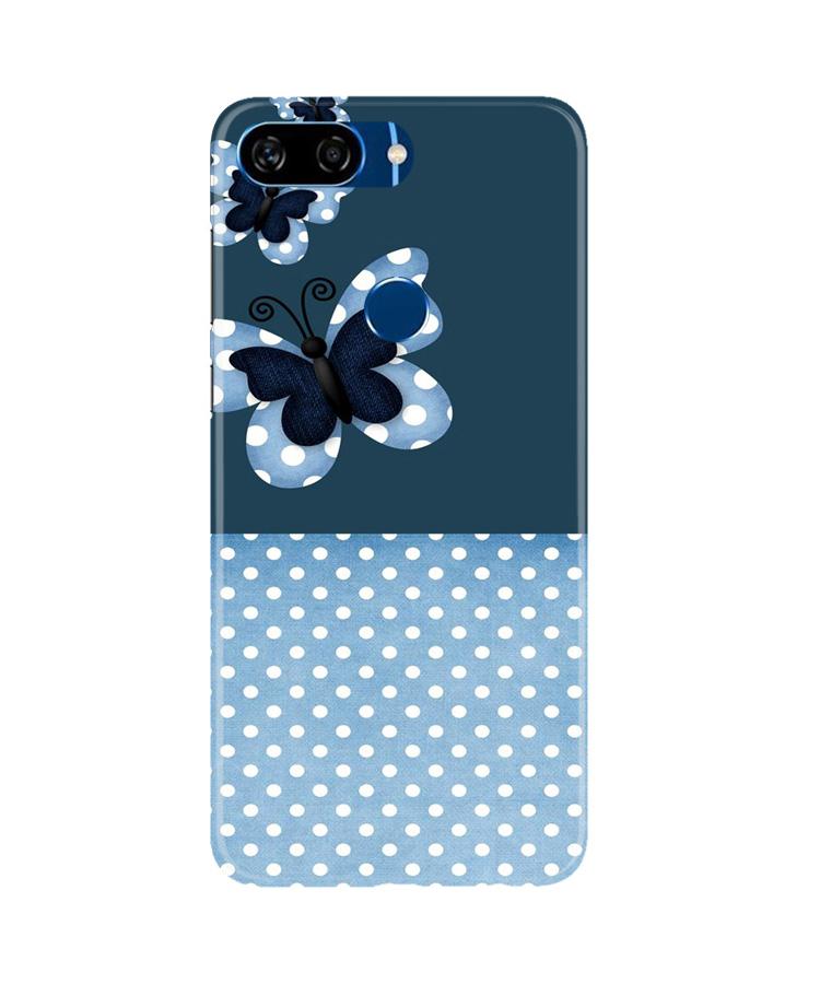 White dots Butterfly Case for Gionee S11 Lite