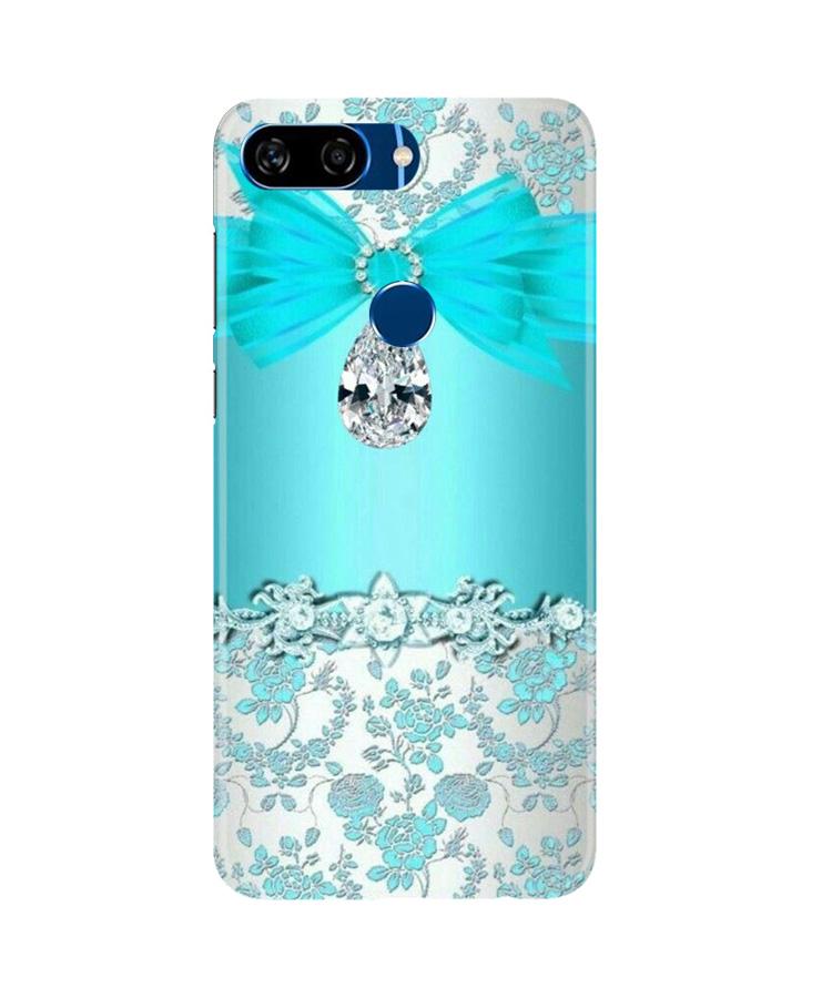 Shinny Blue Background Case for Gionee S11 Lite