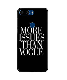 More Issues than Vague Mobile Back Case for Gionee S11 Lite (Design - 74)