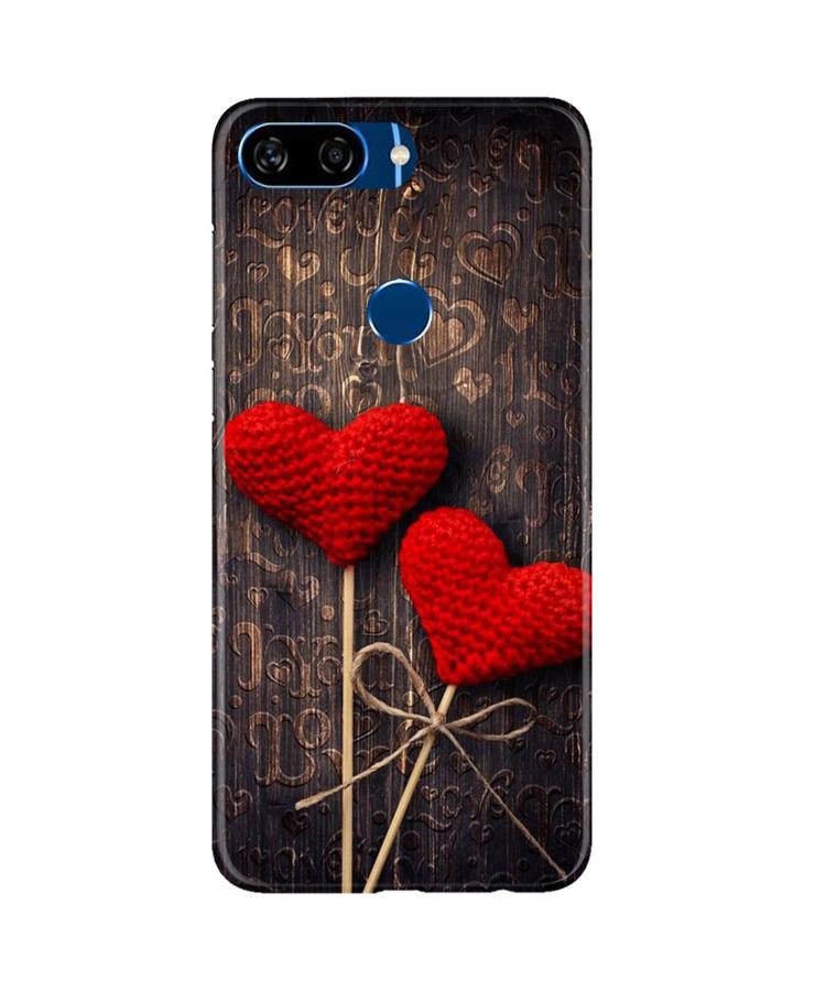 Red Hearts Case for Gionee S11 Lite