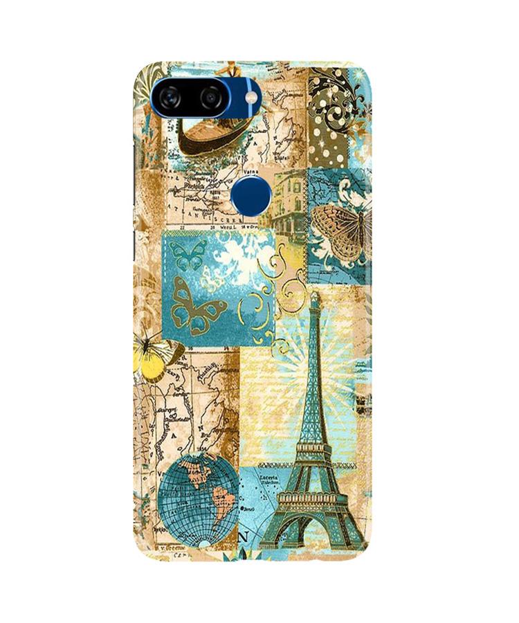 Travel Eiffel Tower Case for Gionee S11 Lite (Design No. 206)