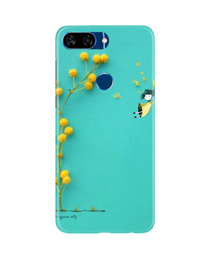 Flowers Girl Case for Gionee S11 Lite (Design No. 216)