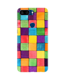 Colorful Square Mobile Back Case for Gionee S11 Lite (Design - 218)