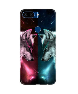 Wolf fight Case for Gionee S11 Lite (Design No. 221)