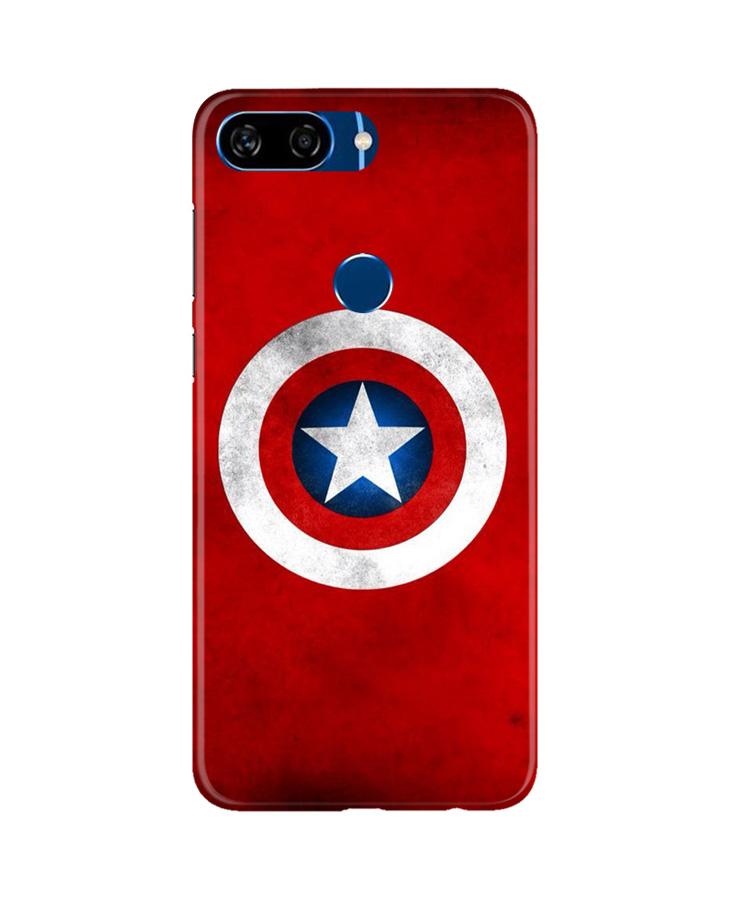 Captain America Case for Gionee S11 Lite (Design No. 249)