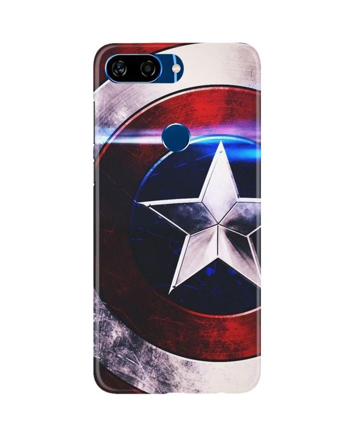 Captain America Shield Case for Gionee S11 Lite (Design No. 250)