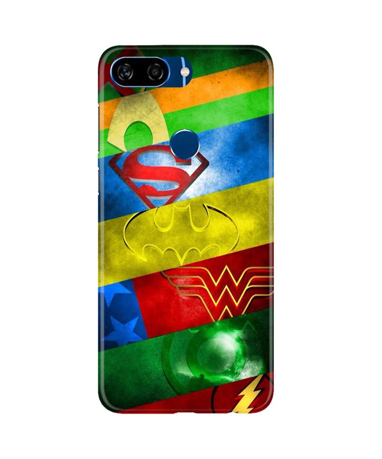 Superheros Logo Case for Gionee S11 Lite (Design No. 251)