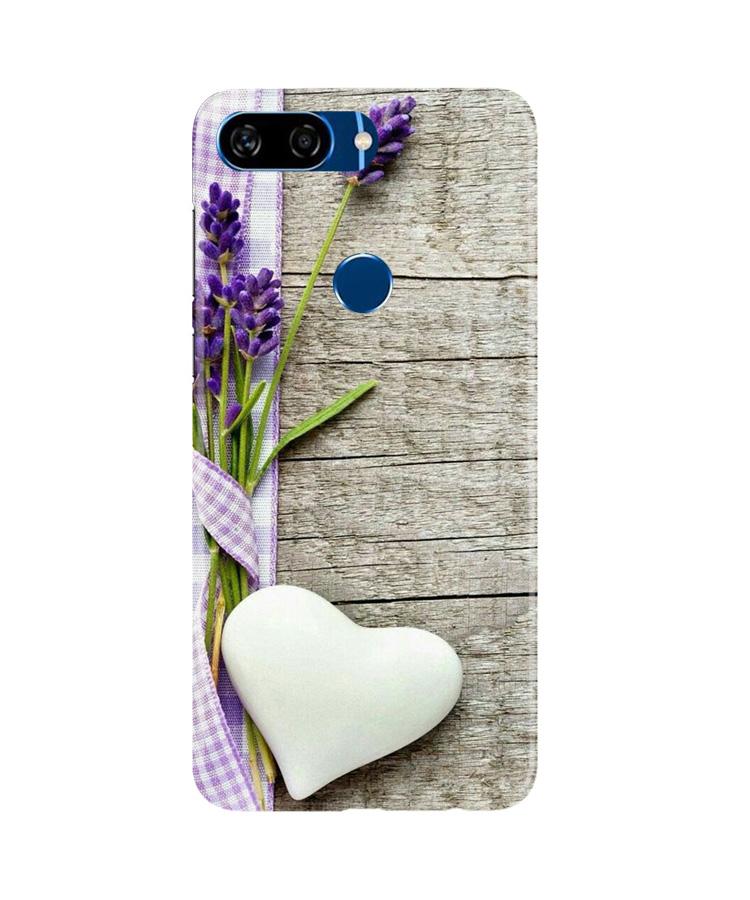 White Heart Case for Gionee S11 Lite (Design No. 298)