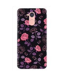 Rose Black Background Mobile Back Case for Gionee S6 Pro (Design - 27)