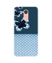 White dots Butterfly Mobile Back Case for Gionee S6 Pro (Design - 31)