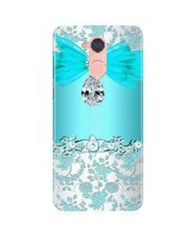 Shinny Blue Background Mobile Back Case for Gionee S6 Pro (Design - 32)