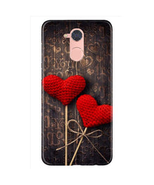 Red Hearts Mobile Back Case for Gionee S6 Pro (Design - 80)