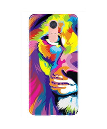 Colorful Lion Mobile Back Case for Gionee S6 Pro  (Design - 110)