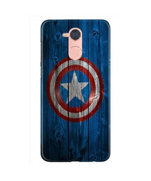 Captain America Superhero Mobile Back Case for Gionee S6 Pro  (Design - 118)