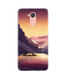 Mountains Boat Mobile Back Case for Gionee S6 Pro (Design - 181)