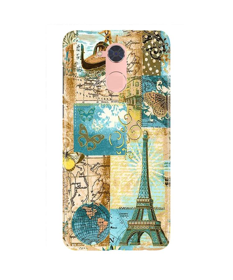Travel Eiffel Tower Case for Gionee S6 Pro (Design No. 206)