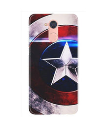 Captain America Shield Mobile Back Case for Gionee S6 Pro (Design - 250)