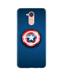 Captain America Shield Mobile Back Case for Gionee S6 Pro (Design - 253)