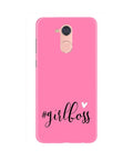 Girl Boss Pink Case for Gionee S6 Pro (Design No. 269)