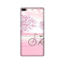 Pink Flowers Cycle Mobile Back Case for Gionee Elifi S7  (Design - 102)