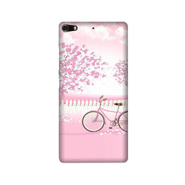 Pink Flowers Cycle Case for Gionee Elifi S7(Design - 102)
