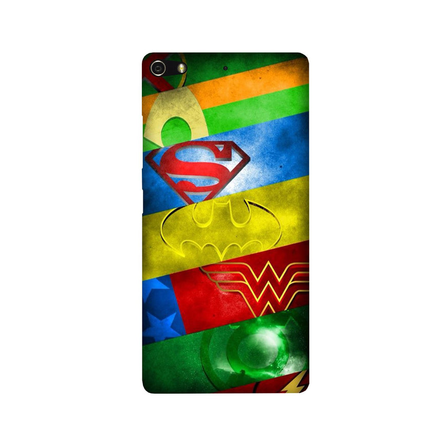 Superheros Logo Case for Gionee Elifi S7 (Design No. 251)