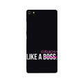 Like a Girl Boss Case for Gionee Elifi S7 (Design No. 265)