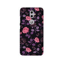 Rose Black Background Mobile Back Case for Gionee S9 (Design - 27)