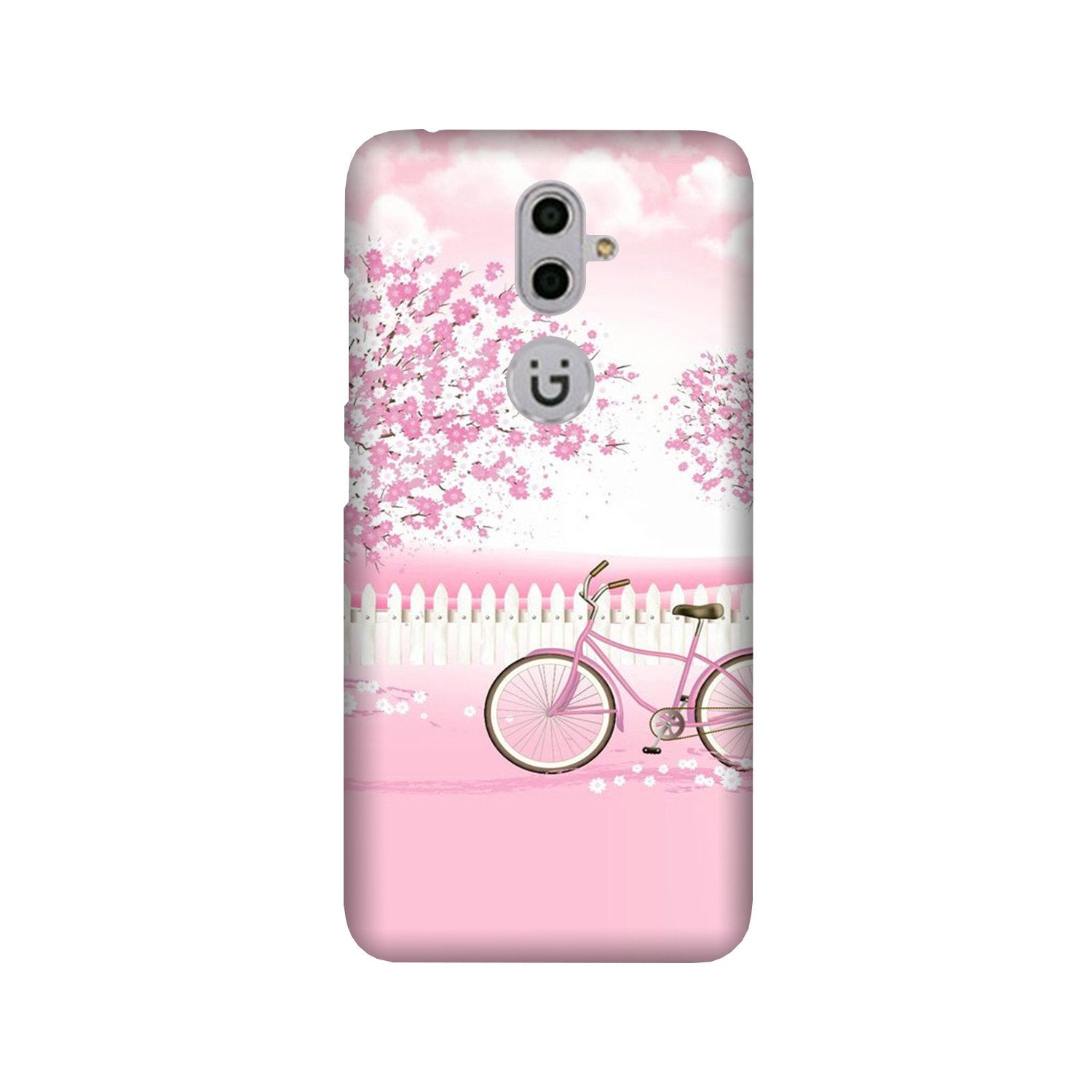 Pink Flowers Cycle Case for Gionee S9(Design - 102)