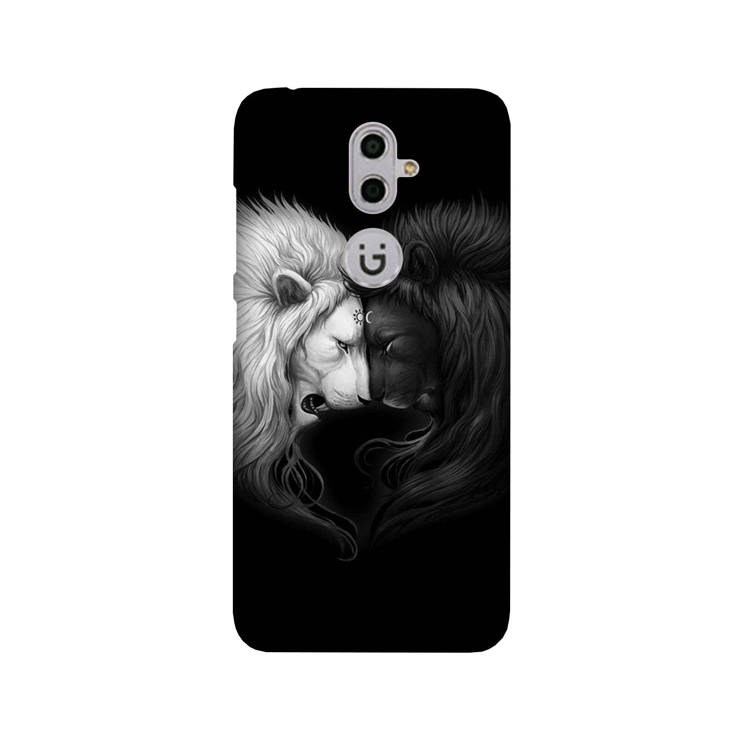 Dark White Lion Case for Gionee S9(Design - 140)