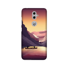 Mountains Boat Mobile Back Case for Gionee S9 (Design - 181)