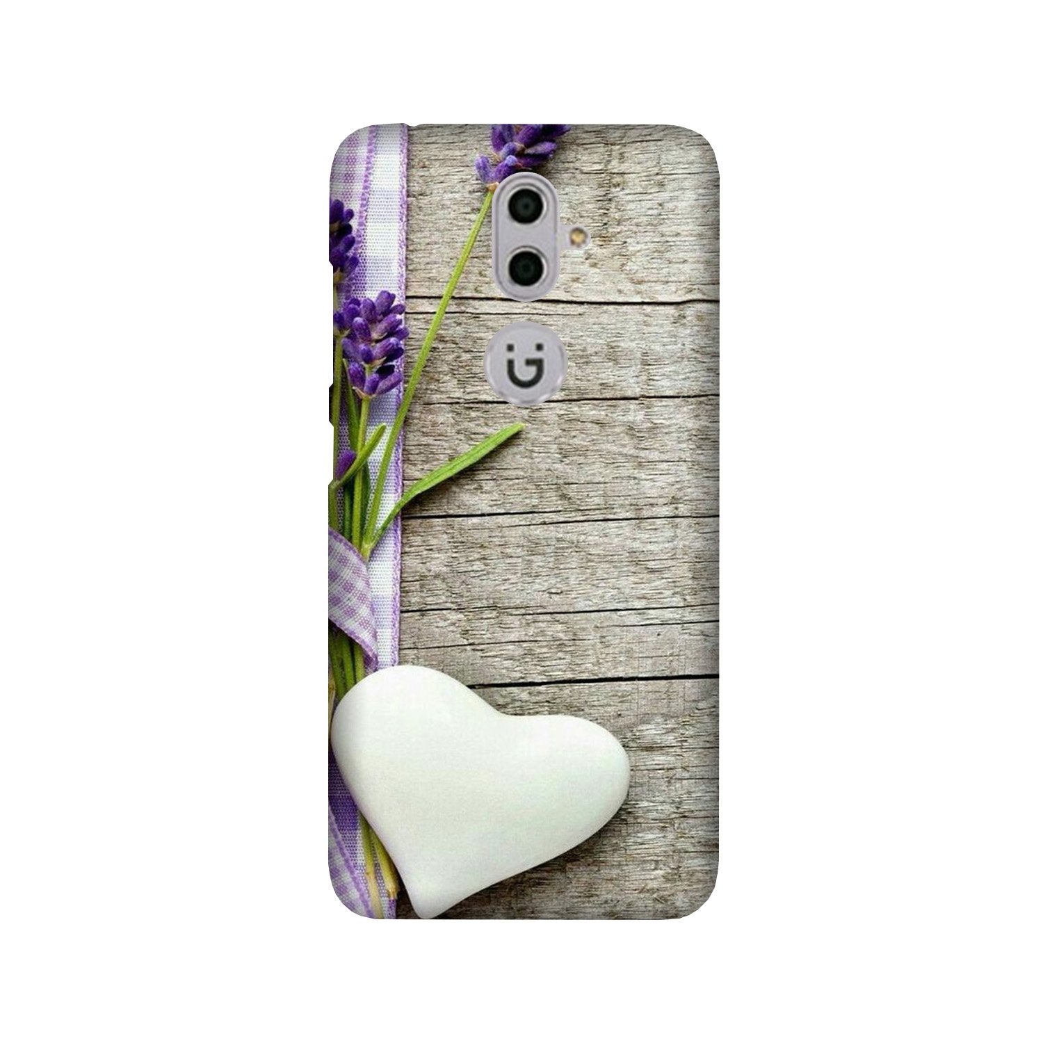 White Heart Case for Gionee S9 (Design No. 298)