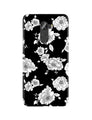 White flowers Black Background Case for Gionee X1 /  X1s