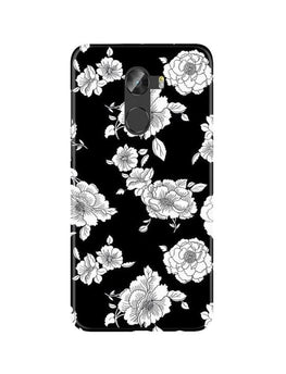 White flowers Black Background Case for Gionee X1 /X1s