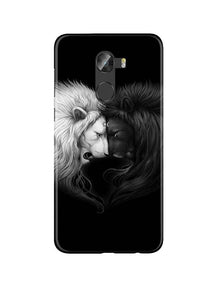 Dark White Lion Mobile Back Case for Gionee X1 /  X1s  (Design - 140)