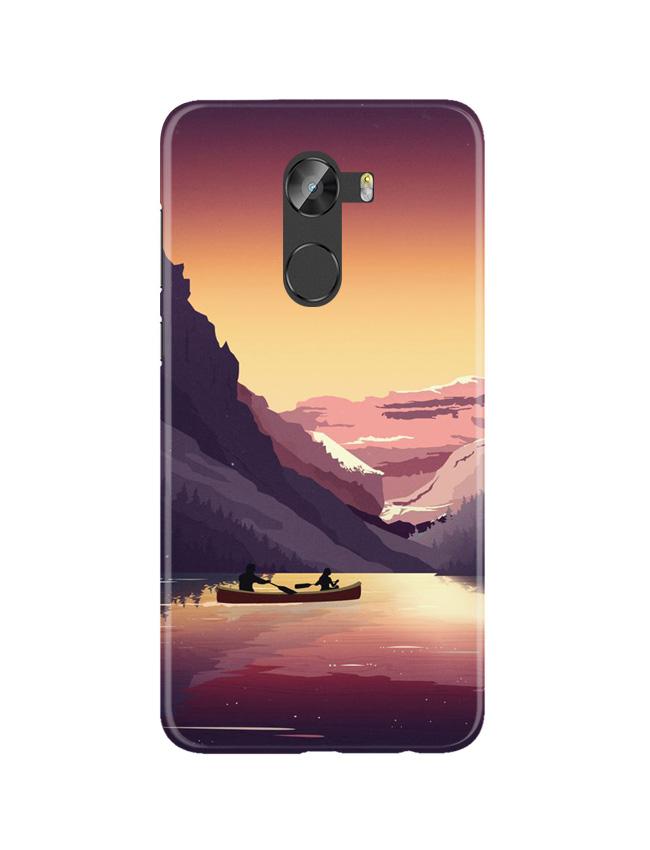 Mountains Boat Case for Gionee X1 /X1s (Design - 181)